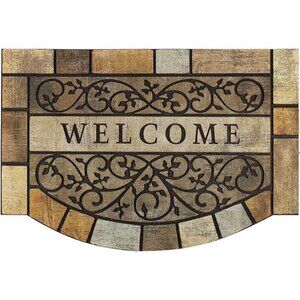 Durable Welcome Door Mats, 24"x36" Heavy-Duty Large Outdoor Mat for Front Door